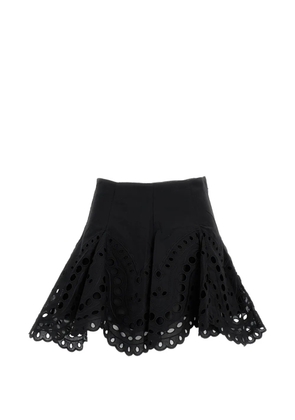 Charo Ruiz Ibiza Sail scalloped-finish mini skirt - Black