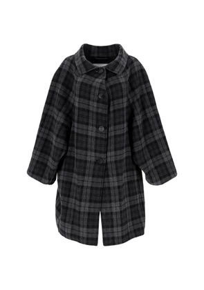 Balenciaga Pre-Owned flannel checked coat - Black