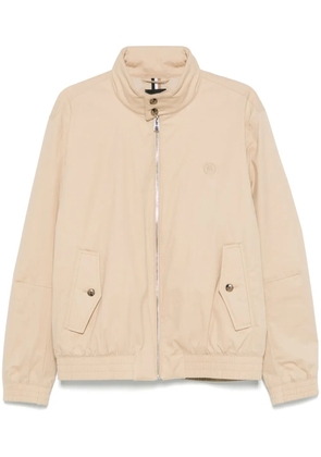 BOSS embroidered-double B bomber jacket - Neutrals