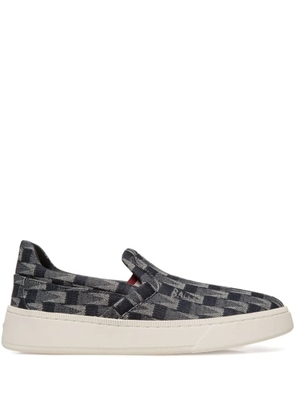 Bally slip-on patterned trainers - Blue