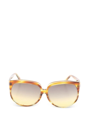 Celine Pre-Owned 2020s tortoiseshell-pattern sunglasses - Brown