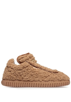 Bally Player Parrel faux-shearling sneakers - Brown