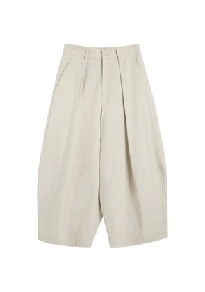 YMC Deadbeat pleated deadbeat trousers - Neutrals