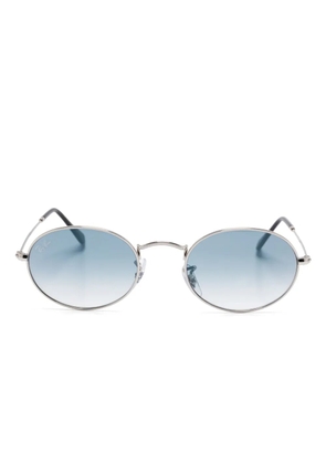 Ray-Ban oval-frame sunglasses - Silver