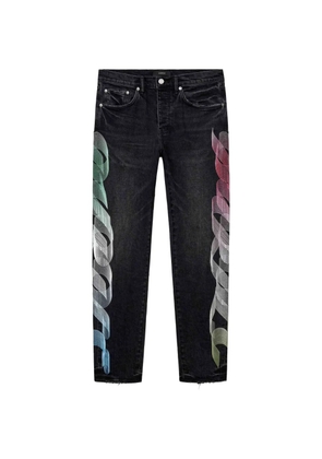 Purple Brand P005 gradient logo jeans - Black