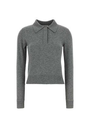 Jil Sander wool polo top - Grey