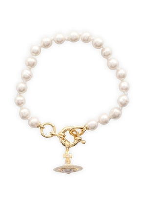Vivienne Westwood Pre-Owned 20s faux pearl bracelet - Gold