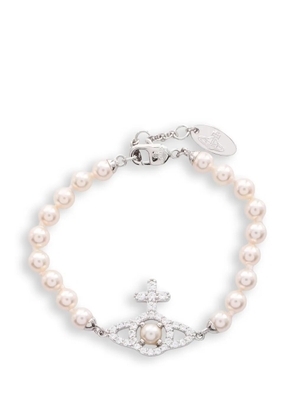 Vivienne Westwood Pre-Owned 20s Olympia Pearl rhinestone bracelet - Silver