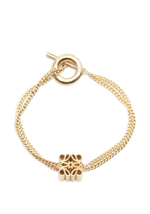 Loewe Pre-Owned 2020s anagram-detail bracelet - Gold