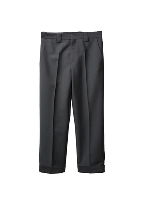 Versace wool-mohair regular formal pants - Grey