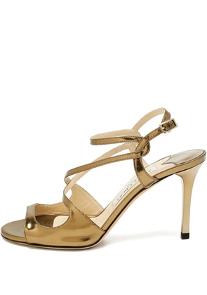 Jimmy Choo Pre-Owned strap sandals - Gold