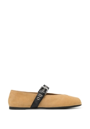 Miu Miu suede ballet flats - Neutrals