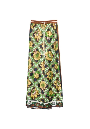 ALEMAIS Liana floral palazzo pants - Blue