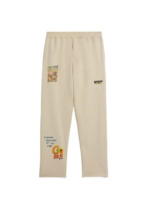 BARROW graphic track pants - Neutrals