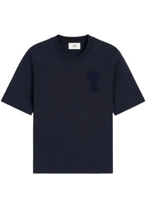 AMI Paris Ami de Coeur patch T-shirt - Blue