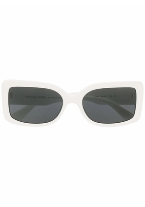 Michael Kors Corfu rectangle-frame sunglasses - White