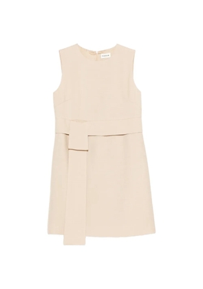 P.A.R.O.S.H. Rania belt sleeveless mini dress - Neutrals