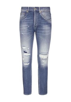 DONDUP Dian five-pocket ripped-detail jeans - Blue