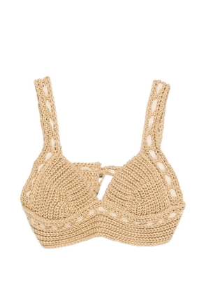 Ermanno Scervino crochet top - Neutrals