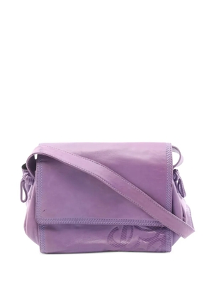 Loewe Pre-Owned 2000s Anagram leather shoulder bag - Purple
