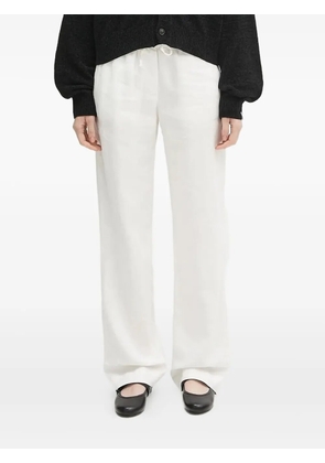 SAMSOE SAMSOE drawstring linen trousers - White