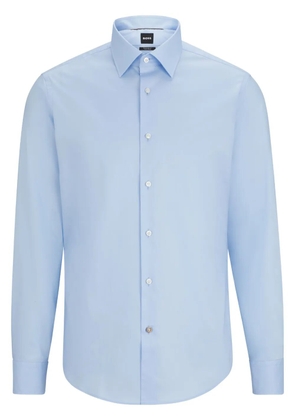 BOSS button-up cotton shirt - Blue