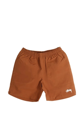 Stüssy Water logo-print shorts - Brown