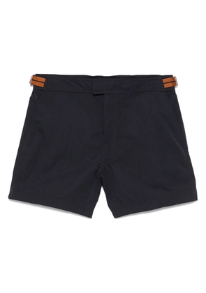 Zegna stripe-detail swim shorts - Blue