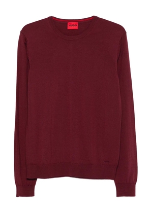 BOSS crew-neck wool sweater - Red