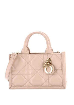 Christian Dior Pre-Owned Book with Strap Macrocannage Quilt Calfskin Mini tote bag - Neutrals