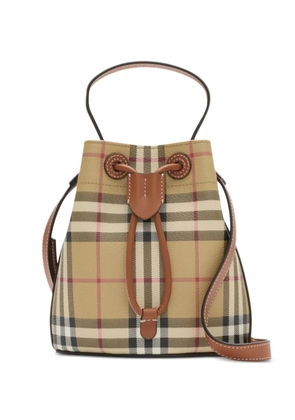Burberry check-pattern bucket bag - Neutrals