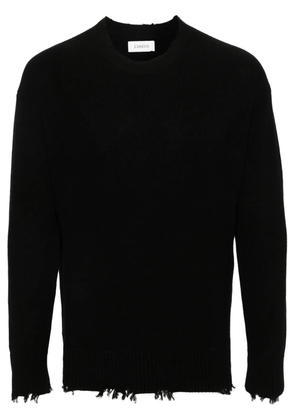 Laneus ripped-detailed jumper - Black
