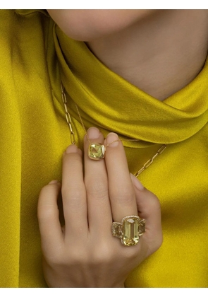 Goshwara Manhattan lemon-quartz necklace - Gold