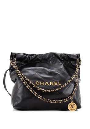 CHANEL Pre-Owned 22 Chain Quilted Calfskin Small hobo bag - Black