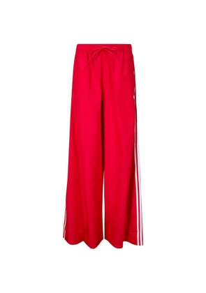 adidas drawstring striped track pants - Red