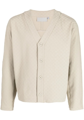 Off Duty Lais logo-embroidered cardigan - Neutrals