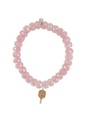 Sydney Evan Picklebar Charm grapolite bracelet - Pink