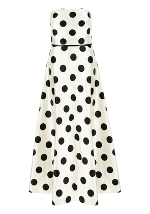 Max Mara printed maxi dress - White