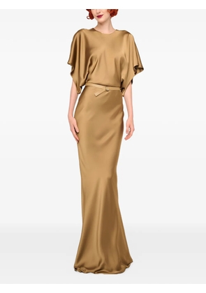 Norma Kamali Obie Gown dress - Brown
