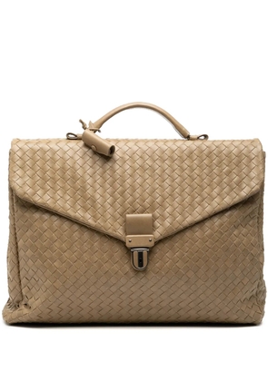 Bottega Veneta Pre-Owned 2007 Nappa Intrecciato business bag - Brown