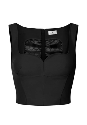 Elisabetta Franchi sweetheart-neckline top - Black