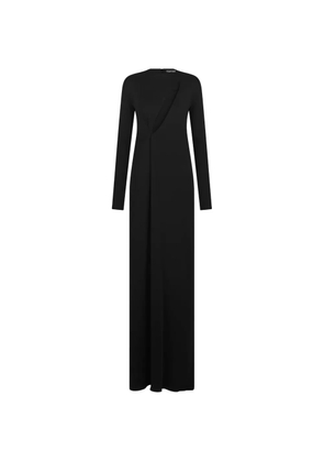 TOM FORD long-sleeve V-neck dress - Black