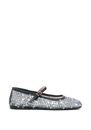 AGL Mary Jane sequin-embellishment ballet flats - Blue