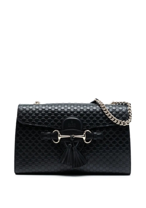 Gucci Pre-Owned 2016-2026 Medium Microguccissima Emily shoulder bag - Black