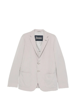Herno buttoned textured blazer - Grey