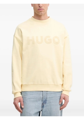 HUGO logo-embellished cotton sweatshirt - Yellow
