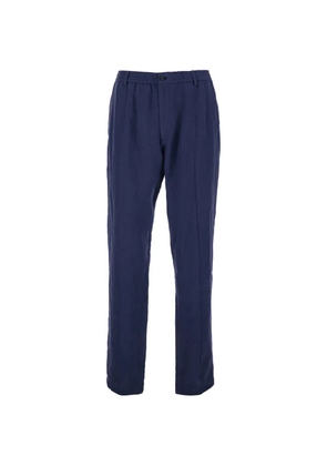 Emporio Armani elasticated-waistband trousers - Blue