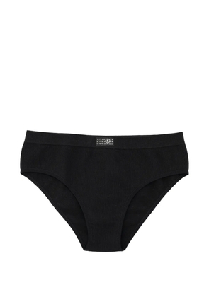 MM6 Maison Margiela logo-detail briefs - Black