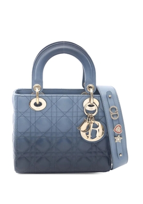 Christian Dior Pre-Owned 2021 Small Gradient Lambskin Cannage Lady Dior satchel - Blue