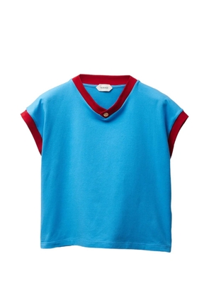 Versace stretch cotton-jersey slim t-shirt - Blue